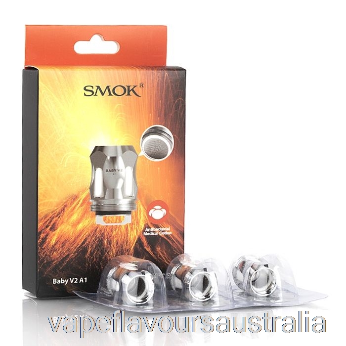Vape Nicotine Australia SMOK TFV8 Baby V2 Replacement Coils 0.17ohm Baby V2 A1 Single Coils (SS)